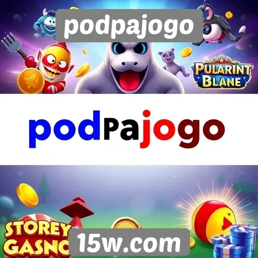 Diversidade de jogos disponíveis na plataforma podpajogo